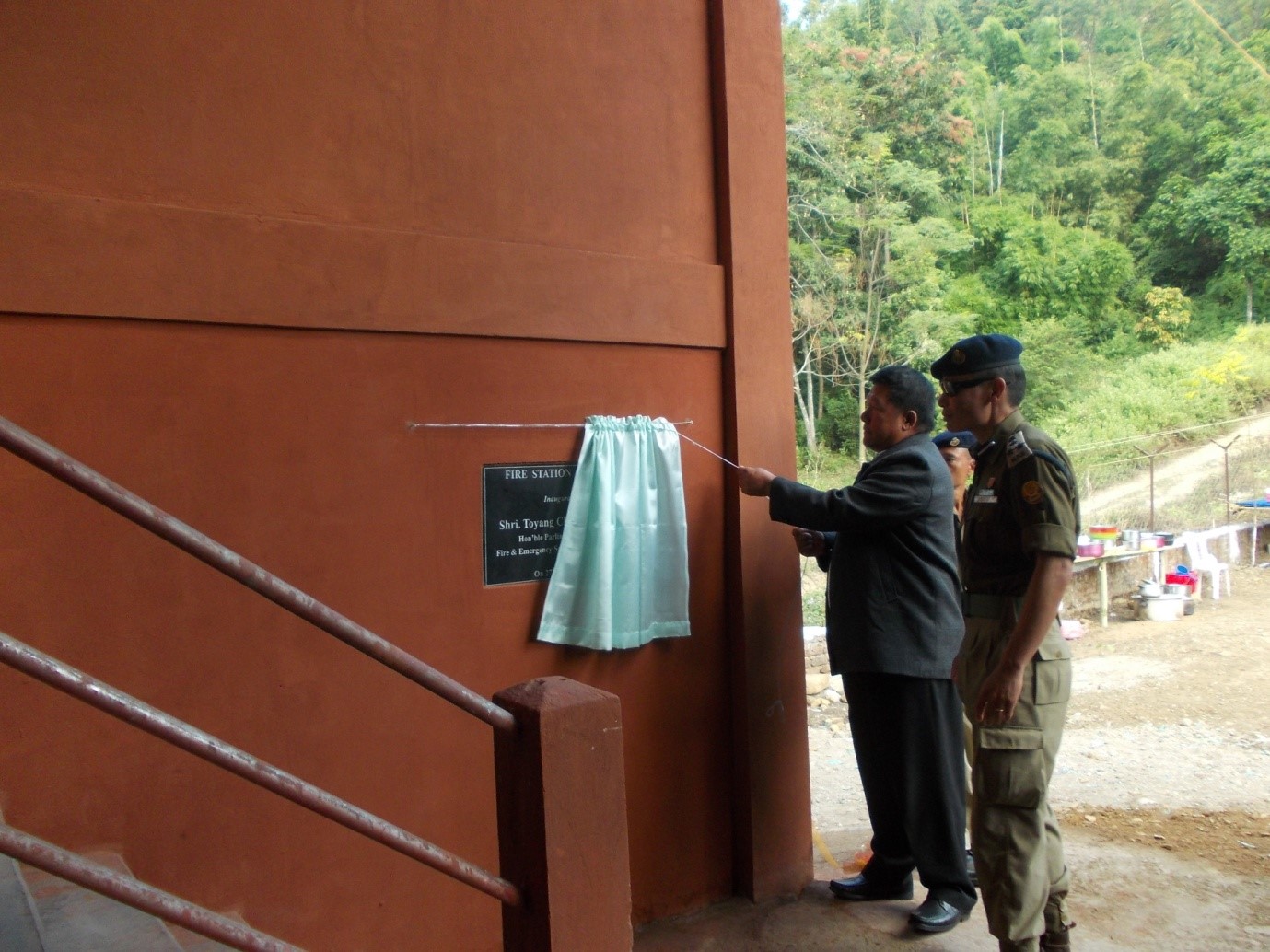 Shri. Denngan Y. Avennoho, DC Longleng inaugurate Fire Station Longleng on behalf of Shri. Toyang Changkong Chang, Hon’ble Parl Secy, Fire & ES and NRE on 27/11/2015